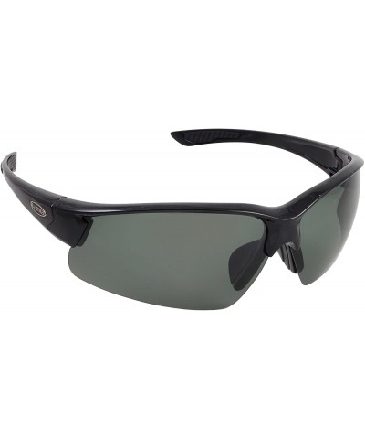 Wrap King Neptune Polarized Sunglasses - Black Frame/Grey Lens - CM12O8ZCPO9 $39.64
