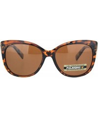 Butterfly Womens Polarized Lens Sunglasses Square Butterfly Frame Lace Design UV400 - Tortoise (Brown) - C5194ALCSIN $13.26