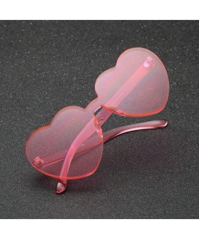 Sport Fashion Heart Shaped Sunglasses Integrated Protection - CA18QXLWT2C $10.24