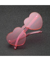 Sport Fashion Heart Shaped Sunglasses Integrated Protection - CA18QXLWT2C $10.24