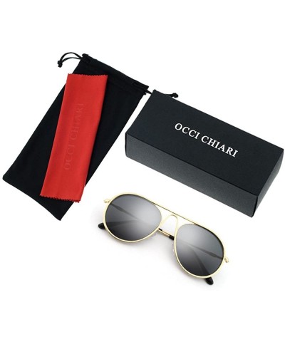 Aviator Sunglasses Rectangular Unbreakable - Gold/Smoke - C118EYQTSLI $10.83