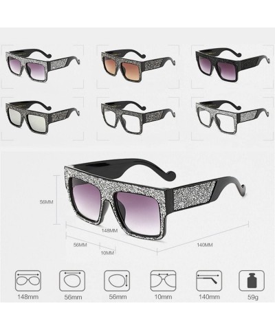 Goggle Womens Fashion Trendy Oversized Sunglasses Metal Hollow Cut Out - Silver White Silver - CZ18DUI8RLS $16.51