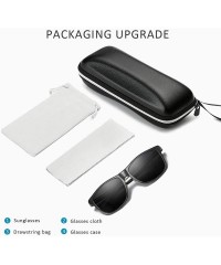 Sport Sunglasses Polarized Men Driving Sports Goggles Ultra Light AL-MG Square Metal Frame UV 400 With Sunglasses Case - CO18...