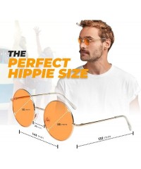 Cat Eye Big Round Sunglasses Retro Circle Tinted Lens Glasses UV400 Protection - 1 Purple Lens Glasses - CS180TTZRN7 $21.67