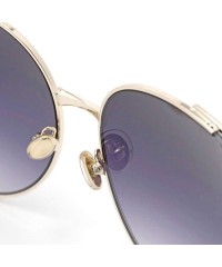 Aviator 2019 new retro sunglasses - ladies big frame metal frame sunglasses wild sunglasses - A - CC18SK26WKO $37.28