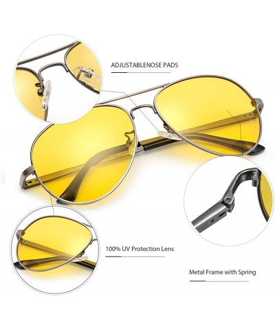 Sport Night-driving Glasses - HD-Vision Yellow Glasses - for Fashion Men & Women - Polarized Lens Anti Glare - CN18X5GNISH $1...