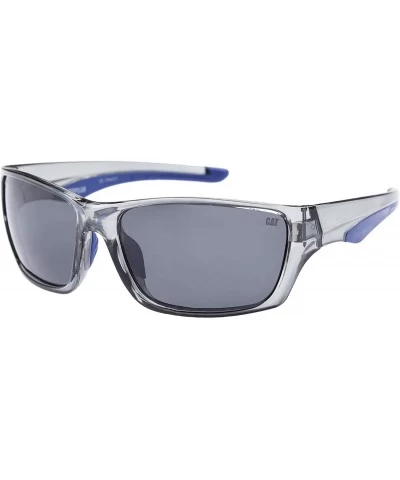 Sport Men's Rigger Wrap Sunglasses - Dark Grey Crystal - C818RKI6D7O $44.51
