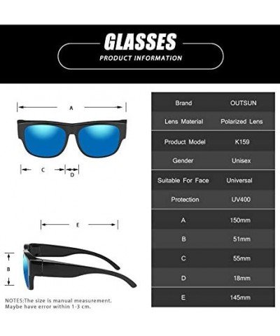 Goggle Wear Over Prescription Glasses Sunglasses Polarized Women Men - Brown - C718UUI7Q7M $18.58