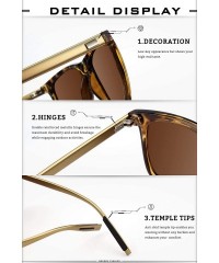 Sport Polarized Sports Sunglasses with Al-Mg Metal Temple for Men Women GQ33 - Tortoise Brown - CF187E08DIH $14.14