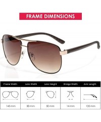 Square Square Aviator Unisex Sunglasses with Gradient UV400 Lenses for Men & Women - Perfect for Home Travel & Outdoors - CM1...