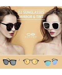 Oversized 97800-1 Premium Soft Horned Rim Matte Finish Mirror Retro Sunglasses - Black/ Red Gold - C218OEM78NU $15.58