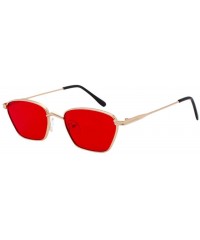Rectangular Sunglasses - Ocean Sheet Metal Frame Polarized Lenses Sun Glasses for Men/Women Unisex Street Beat Eyewear - CZ18...