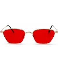 Rectangular Sunglasses - Ocean Sheet Metal Frame Polarized Lenses Sun Glasses for Men/Women Unisex Street Beat Eyewear - CZ18...