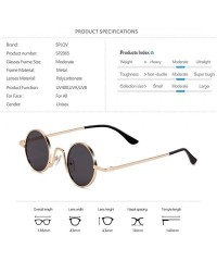 Round Vintage Sunglasses Hip Hop Eyewear Silver - N4 Silver Yellow - CW18WTAQERN $50.15