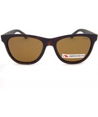 Wayfarer 70410 Brown Matt Brown Croaker Wayfarer Sunglasses Polarised Lens C - CW182S50DNX $39.30