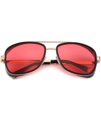 Shield Mens Womens Sunglasses Tony Style Retro Side Shield Square Sunglasses - C2 - CP18TMTQ2W5 $14.54