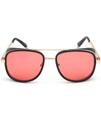 Shield Mens Womens Sunglasses Tony Style Retro Side Shield Square Sunglasses - C2 - CP18TMTQ2W5 $14.54