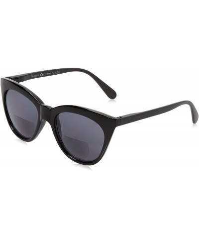 Cat Eye Mimosa Cat-Eye Hideaway Bifocal Sunglasses - Black - CL189SR9R29 $19.90