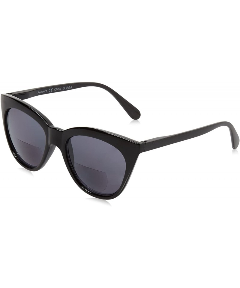 Cat Eye Mimosa Cat-Eye Hideaway Bifocal Sunglasses - Black - CL189SR9R29 $44.48