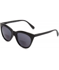 Cat Eye Mimosa Cat-Eye Hideaway Bifocal Sunglasses - Black - CL189SR9R29 $44.48