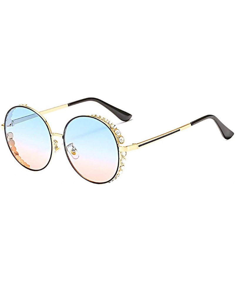 Square Round Vintage Sunglasses Rhinestone Decoration Sun Glasses for Women - Y-21 - CF198W5R6SY $13.01