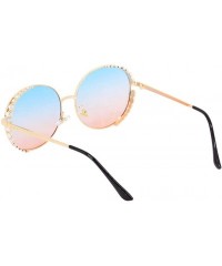 Square Round Vintage Sunglasses Rhinestone Decoration Sun Glasses for Women - Y-21 - CF198W5R6SY $13.01