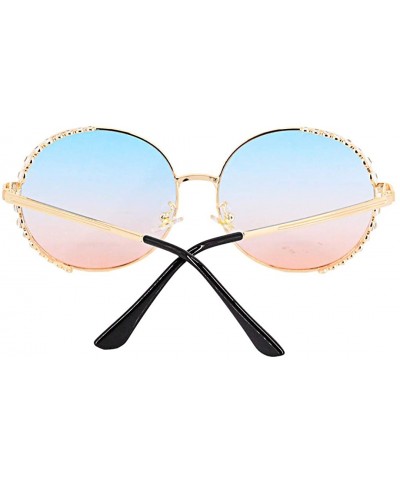 Square Round Vintage Sunglasses Rhinestone Decoration Sun Glasses for Women - Y-21 - CF198W5R6SY $13.01