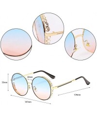 Square Round Vintage Sunglasses Rhinestone Decoration Sun Glasses for Women - Y-21 - CF198W5R6SY $13.01