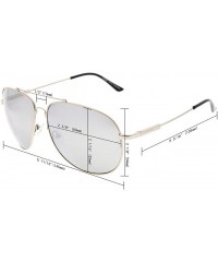 Rectangular Large Bifocal Sunglasses Polit Style Sunshine Readers with Bendable Memory Bridge and Arm - CF18036KTZ9 $21.96