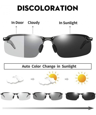 Photochromic Polarized Sunglasses Men Women for Day and Night Driving  Glasses - A3043-black - CL18YMRKIN8