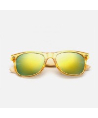 Aviator Bamboo Sunglasses For Men Women Travel Goggles Sun Glasses Vintage C3 Multi - C3 - CN18YZW2RRK $12.08