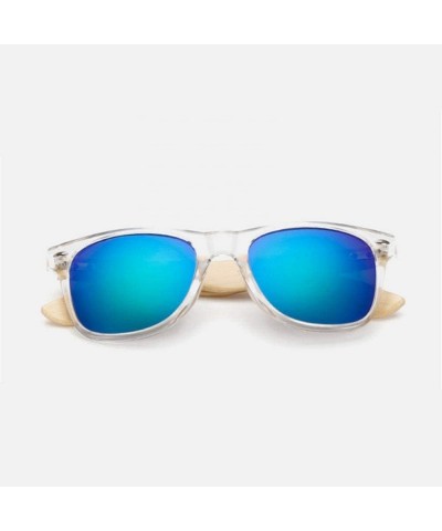 Aviator Bamboo Sunglasses For Men Women Travel Goggles Sun Glasses Vintage C3 Multi - C3 - CN18YZW2RRK $12.08