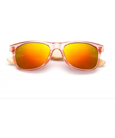 Aviator Bamboo Sunglasses For Men Women Travel Goggles Sun Glasses Vintage C3 Multi - C3 - CN18YZW2RRK $12.08