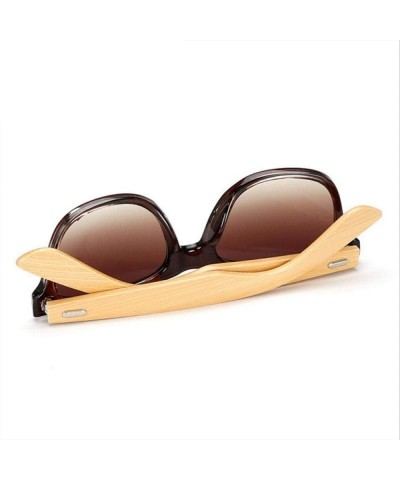 Aviator Bamboo Sunglasses For Men Women Travel Goggles Sun Glasses Vintage C3 Multi - C3 - CN18YZW2RRK $12.08