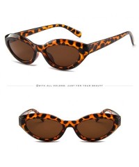 Oval Women Men Vintage Retro Glasses Unisex Small Oval Frame Vintage Sunglasses Eyewear Outdoor Candy Color (A) - CY18OAOS0L8...
