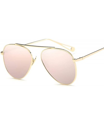 Aviator Sunglasses Fashion Metal Frame Color Coating UV400 Outdoor Travel Summer Sun 6 - 4 - CB18YKTONE2 $17.99