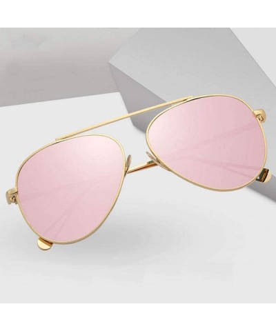 Aviator Sunglasses Fashion Metal Frame Color Coating UV400 Outdoor Travel Summer Sun 6 - 4 - CB18YKTONE2 $11.27