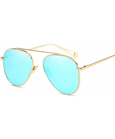 Aviator Sunglasses Fashion Metal Frame Color Coating UV400 Outdoor Travel Summer Sun 6 - 4 - CB18YKTONE2 $11.27