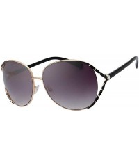 Oversized Classic Crystal Elegant Women Beauty Design Sunglasses Gift Box - L113-gold - CO18M0RRW9Y $15.61