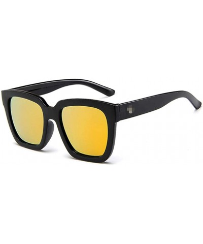Sport Polarized Sunglasses Mirrored Men - Orange - CV18R6YXGWR $18.67