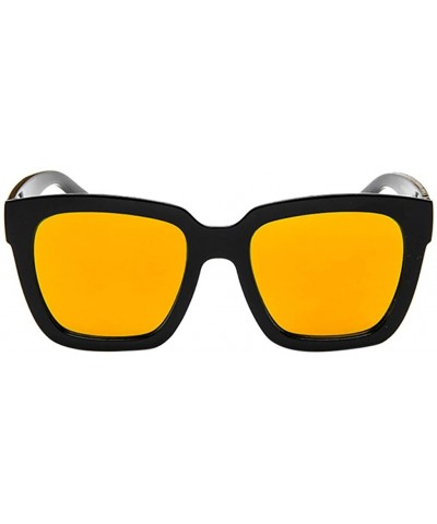 Sport Polarized Sunglasses Mirrored Men - Orange - CV18R6YXGWR $10.95