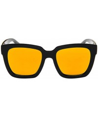 Sport Polarized Sunglasses Mirrored Men - Orange - CV18R6YXGWR $18.17