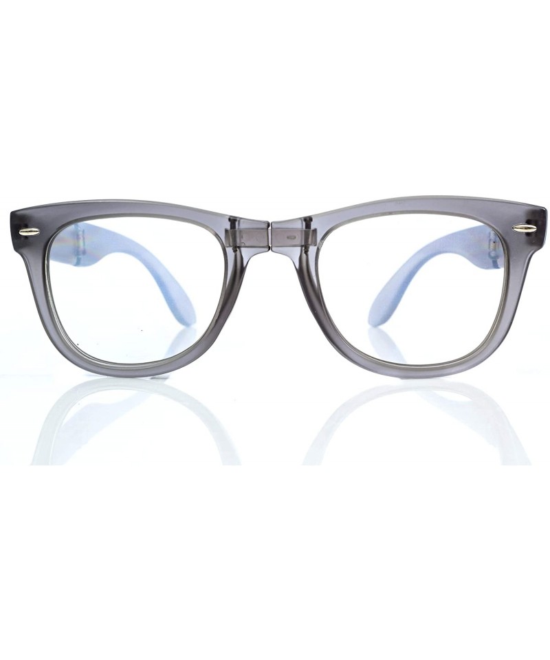 Aviator Premium Folding Diffraction Glasses - Charcoal - CU18HS7QR3X $12.75