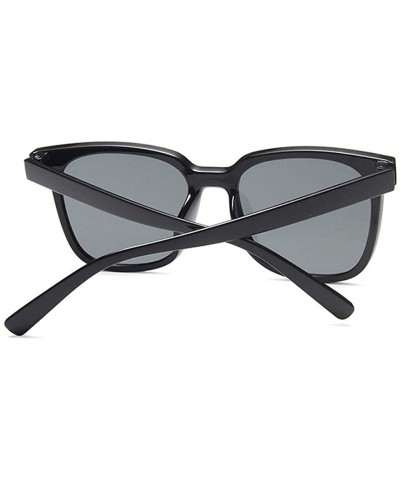 Square Women Square Sunglasses Vintage Rivet Sun Glasses Female Mirror Glasses Blue Pink UV400 - Cleargreywhite - CY1903887RH...