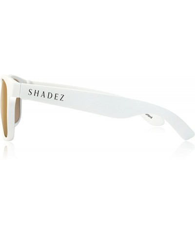 Oval Polarized Classic Retro UV400 Sunglasses for Men and Women - White & Gold - CK188EDDR28 $41.68