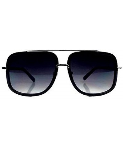 Square NEW MODEL 2018!!! New Oversized Men Muscle Tatoo Six Pack Sunglasses - Black&silver - CO18DCK7TK4 $18.41