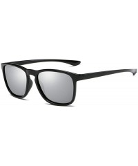 Aviator Mens Polarized Sunglasses Fashion Sun Glasses Male Driving Blue Multi - Silver - CZ18XDWTD2Z $19.20