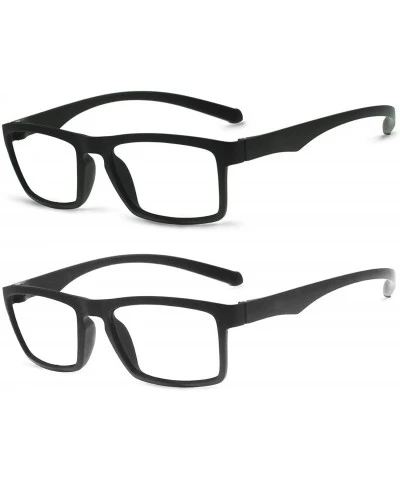 Aviator Fashion Reading Glasses Frame Eyewear Women Men - Z-black+grey - C418NY8UNEQ $21.76