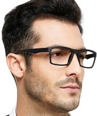 Aviator Fashion Reading Glasses Frame Eyewear Women Men - Z-black+grey - C418NY8UNEQ $9.84