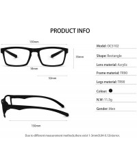 Aviator Fashion Reading Glasses Frame Eyewear Women Men - Z-black+grey - C418NY8UNEQ $9.84